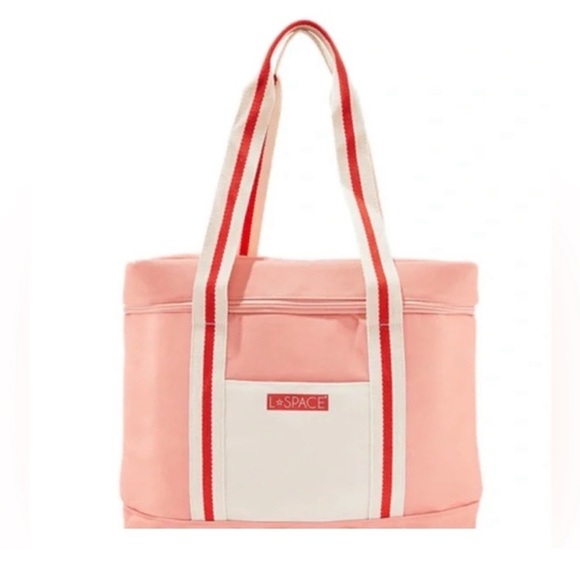 L*Space Pink insulated cooler Tote Bag - Picture 1 of 8